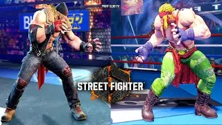 ALEX Gameplay Comparison (SF5 - SF6)
