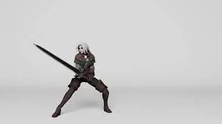 Sword swing animation { 3d }
