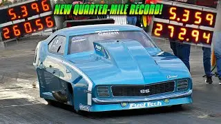 5.35 at 272mph New Door Car / Pro Mod ET Quarter Mile Record - Mark Micke / Jose Gonzalez!