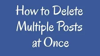 How to Delete Multiple Posts at Once using FBAssist Pro Software