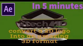 How to convert a  2D logo Into an amazing 3D format in 5 minutes
