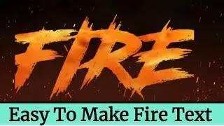 How to make fire text animation in kinemaster easy to create fire text reveal animation