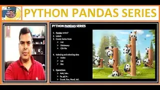 51. Pandas series | convert list, dictionary to Panda series| get sub series| perform operations