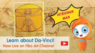 Happy Birthday Da'Vinci: Learn to draw the Vitruvian Man.. for KIDS!