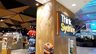 Sydney International Airport departure 18 April 2022. Walking through the hall to the gate.