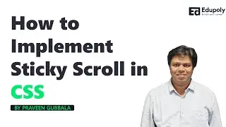 How to Implement Sticky Scroll in CSS