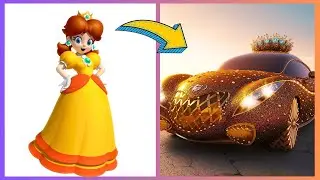 SUPER MARIO BROS Characters as CARS 2023