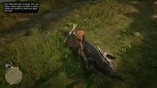 Get perfect alligator skin kill using rolling block rifle - Red Dead Redemption 2
