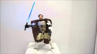 Lego 75109 Obi Wan Lighted Lightsaber with Lego 75107 Jango Fett