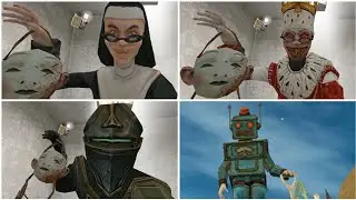 Evil Nun Death Ending With All Evil Nun New 4 Skins | Evil Nun Version 1.8