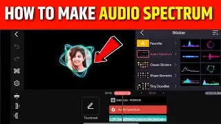how to make audio spectrum in kinemaster | Audio Visualizer On Android | Kinemaster video editing 
