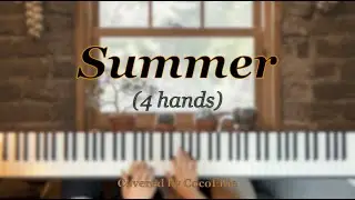 영화는 안봤어도 누구나 한번씩은 쳐본 그 곡(?)을 둘이서 치면 이렇게 됩니다 | ‘Summer' - Joe Hisaishi | 4hands piano