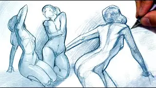 Life Drawing Session 3 (Guided)  ||  3 -10 Minute Timed Poses