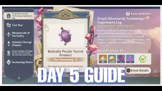 GRAPH ADVERSARIAL TECHNOLOGY EXPERIMENT LOG DAY 5 GUIDE | GENSHIN IMPACT 4.2 EVENT GUIDE [HINDI]