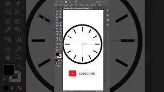 Clock in adobe illustrator #shorts