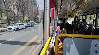 Китай. Хулудао. Катаюсь в автобусе по городу. China. Huludao city. I am on the bus