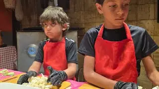 الولاد كل واحد طبخ مقلوبته 👩‍🍳تجربتنا مع جميدة خانوم 🤗