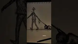 scribble art #shorts #scribbleart #coratcoret #art #drawing #pendrawing #sadart #darkart #gambar