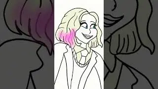 Wednesday Enid cartoon drawing 