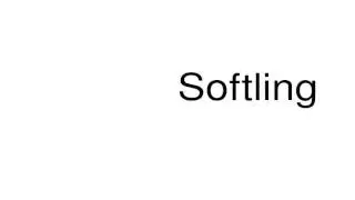 How to pronounce Softling