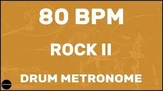Rock II | Drum Metronome Loop | 80 BPM
