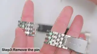 How to properly remove and install watch band links?