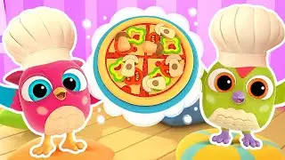 HopHop a Coruja e Peckpeck Preparam Pizza de Brincadeira: Uma Aventura na Cozinha!