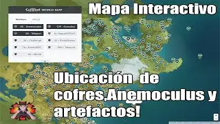 Genshin Impact Mapa Interactivo | Cofres | Anemoculus | Artefactos