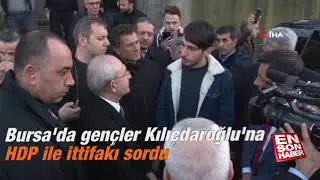 Bursa'da gençler kılıçdaroğlu'na HDP ile ittifakı sordu (SICAK GELİŞME)