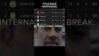 International break in the middle of a title race 
