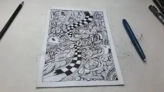 Doodle drawing | ink pen