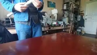 Снятие стеклопластиковой трубы с оправки