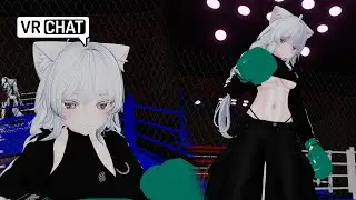 Getting wrecked by a hard ab neko VRchat POV BOXING