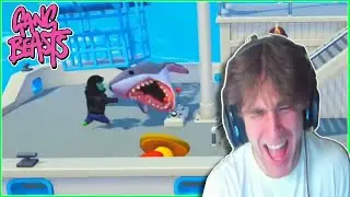 IVE NEVER LAUGHED THIS HARD AT A GAME!! (GANG BEASTS FUNNY MOMENTS)