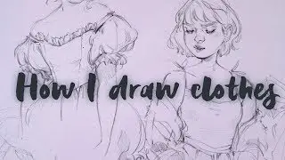How I Draw Clothing (with pencil)