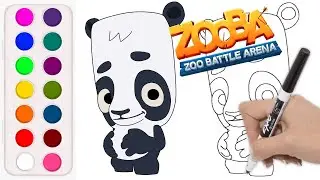 How to Draw and Color Ollie from Zooba #Zooba #Ollie