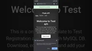 Python Flask Login Framework Demo Video