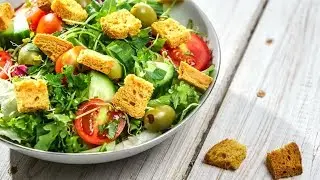 Спорим ТАК ЦЕЗАРЬ вы НЕ ГОТОВИЛИ! Рецепт Вегетарианского Цезаря!