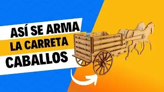 Así se Arma el Centro de Mesa Carreta Caballos