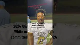 Georgia commit Sacovie White on what keeps him committed to UGA and building the 2024 class