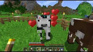 MINECRAFT Peaceful Mode | No Commentary | -- Base Building n Moo cows