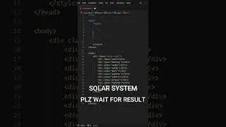 Solar System using HTML & CSS #shorts #trending