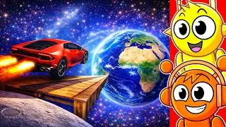 CARS vs 1,000,000 FEET JUMPS!!!