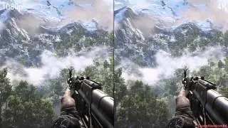 Far cry 4 1080p Vs 4K DSR Graphics Comparison