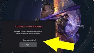 How to fix van 1067 error valorant | Valorant has encountered a connection error | Windows 10/11
