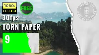 Green Screen -Torn Paper -Full HD