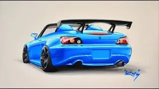 Honda S2000 Speed Drawing