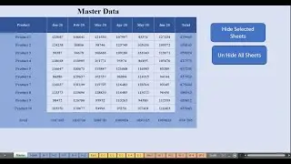 VBA Code to Hide or Un Hide Multiple Sheets