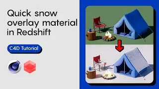 Add a snow look on any object | Cinema 4D | Redshift