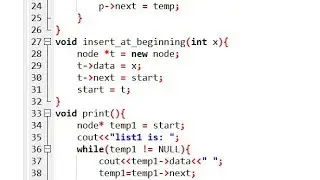 linked list implementation in C/C++ - Inserting node at the beginning of linked list(simple)